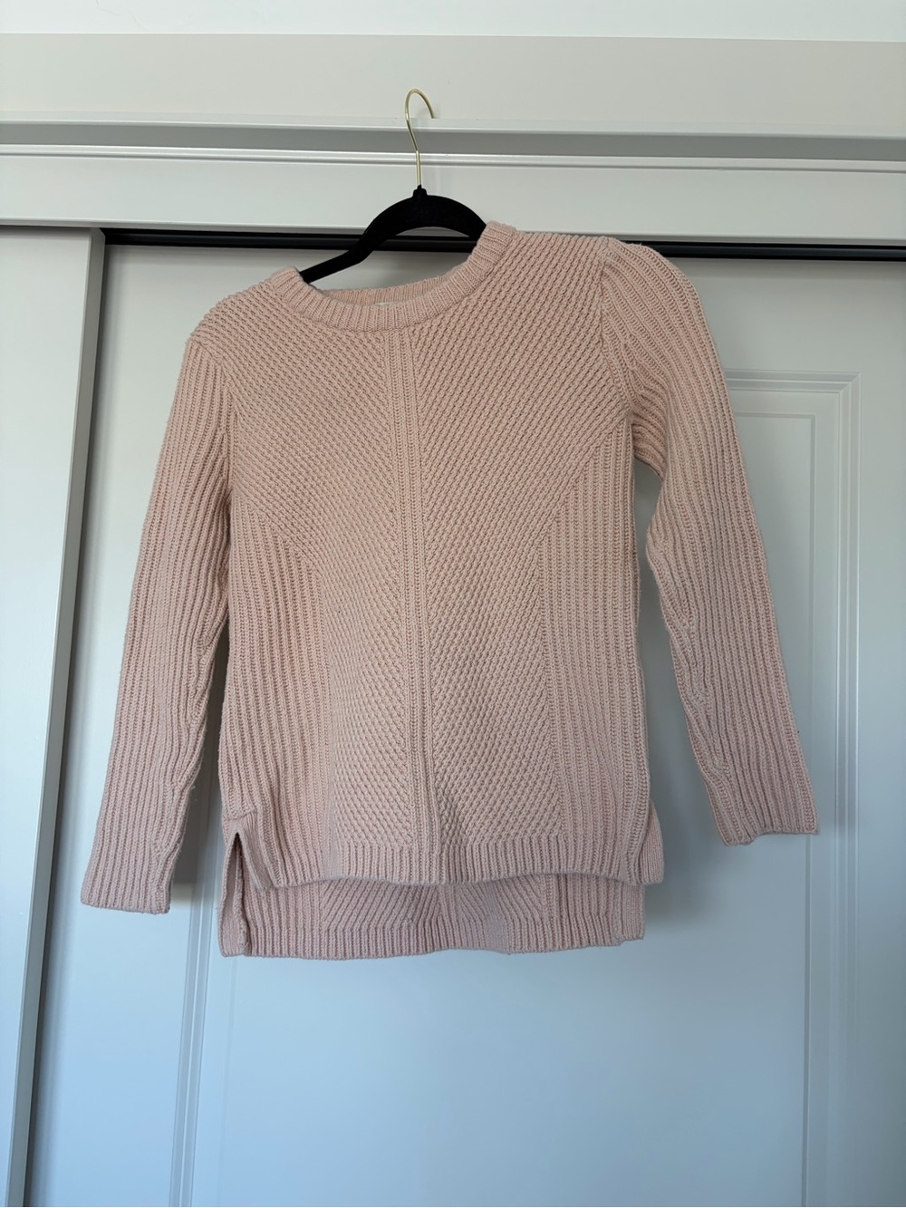 Madewell Crewneck Sweater in Light Blush